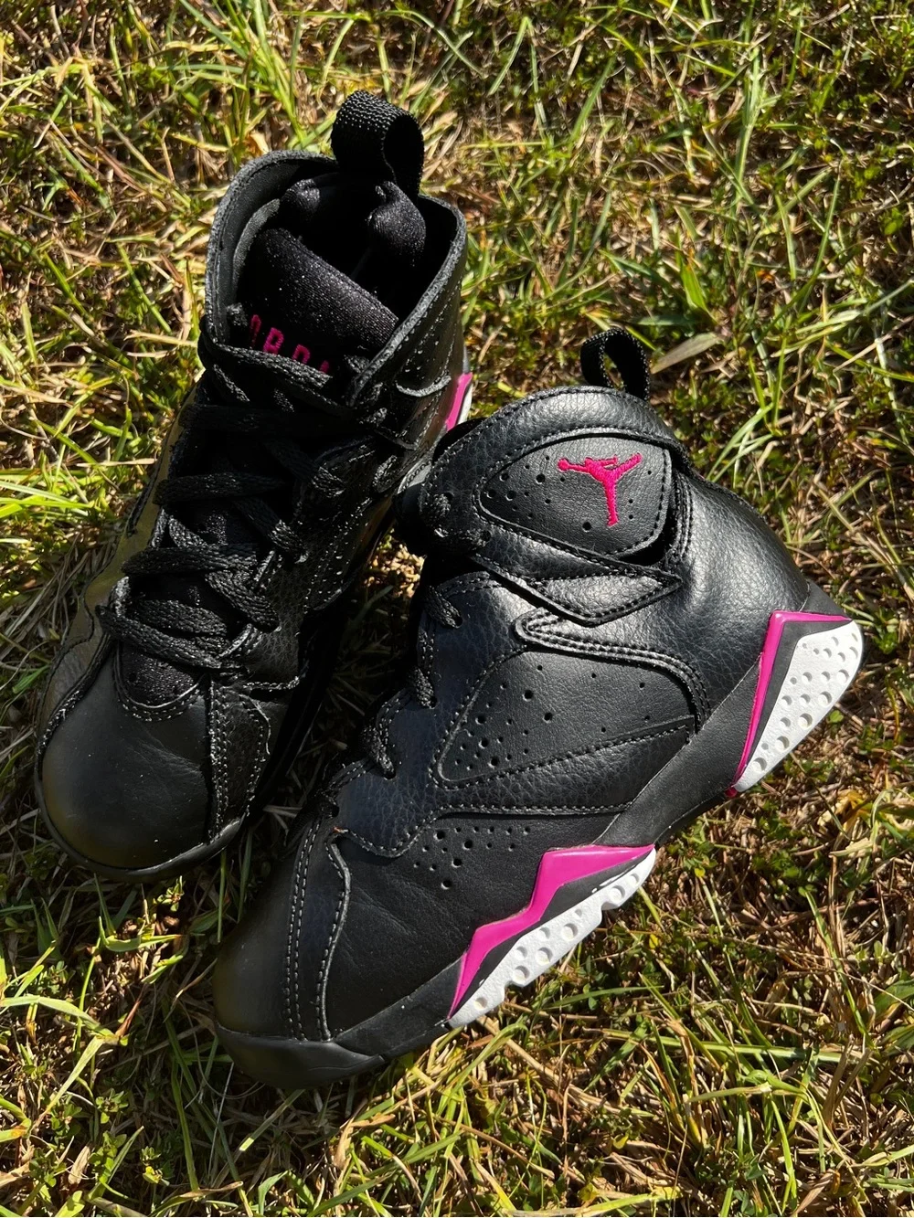 CLEAN Air Jordan 7 size 12c Toddler Hyper Pink Black 2017 shoes